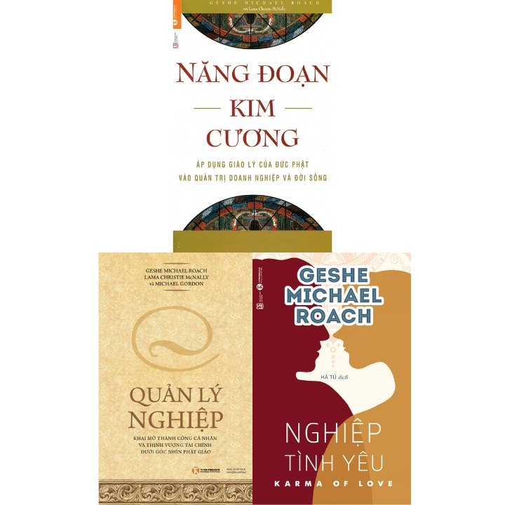 Sách - Combo Năng Đoạn Kim Cương + Quản Lý Nghiệp + Nghiệp Tình Yêu (Bộ 3 Cuốn)