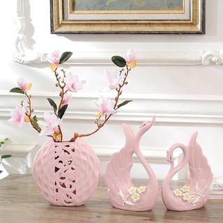 Thiên nga gốm sứ decor
