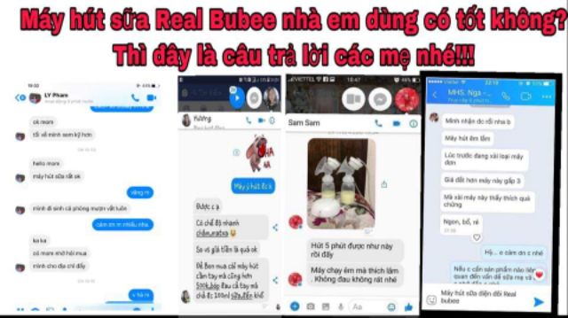 Máy hút sữa điện real bubee xuất Anh