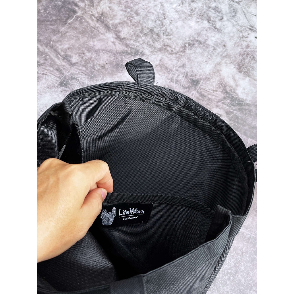 Túi Xách Chó Logo Shopper Bag Black B409