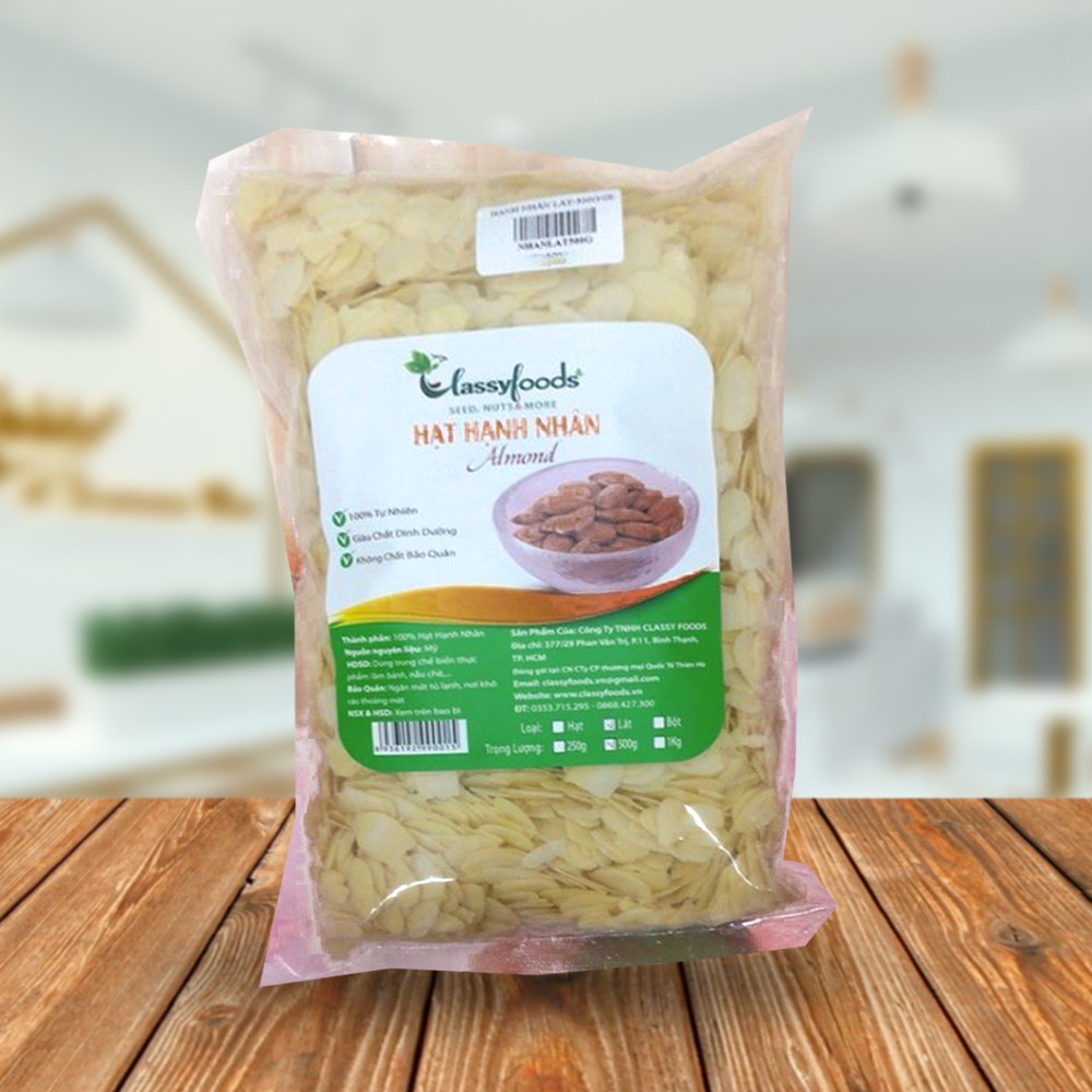 Hạnh Nhân Lát, Cơm Dừa Classy Foods 1kg