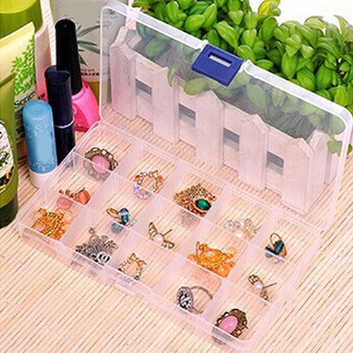Hộp Đựng Trang Sức 10 / 15 / 24 Ngăn Có Thể Tháo Rời Tiện Dụng