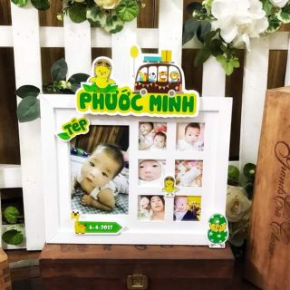 Khung ảnh gia đình,  khung ảnh 12 tháng, cho bé