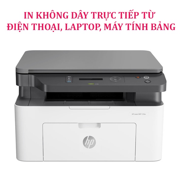 Máy in HP Laser MFP 135w  -In, Scan, Copy, Wifi
