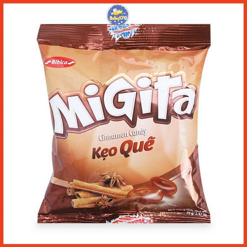 Kẹo cứng Migita Quế - Gừng gói 70g