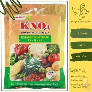 Phân bón kno3 13-0-46 ra hoa trái gói 200gr - phân vô cơ - phân đơn