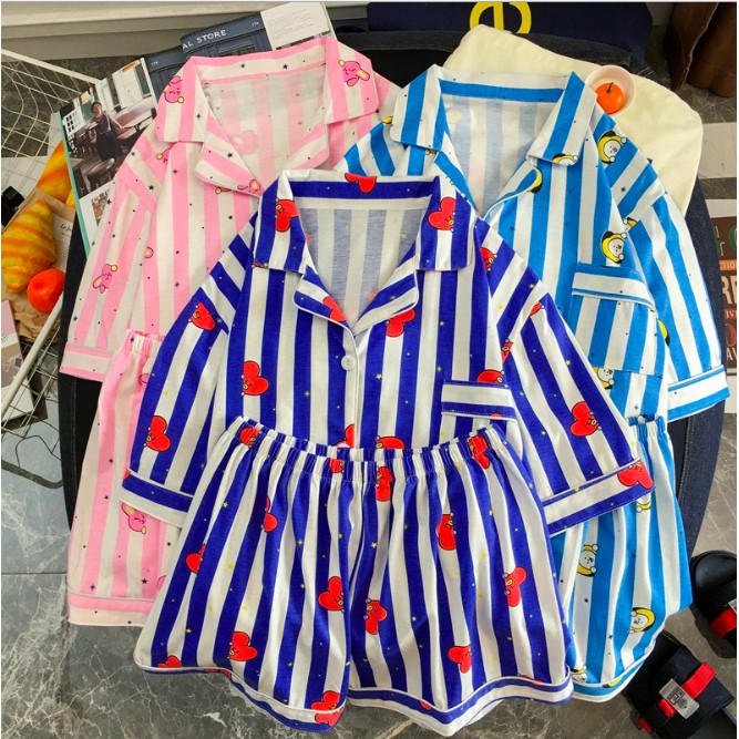 Đồ ngủ Pijama Bangtan ngắn