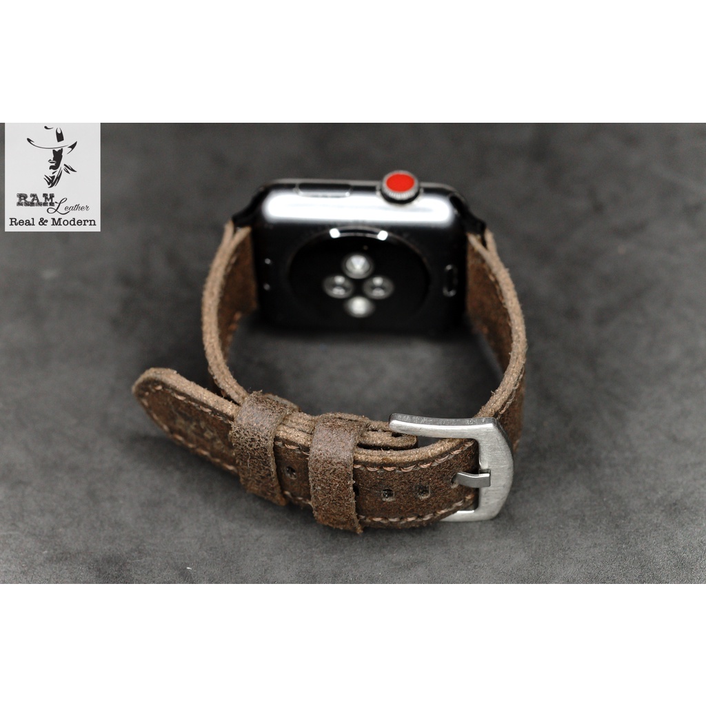 Dây Apple Watch , iWatch , iphone Watch da bò thật cao cấp RAM Leather Classic Vintage