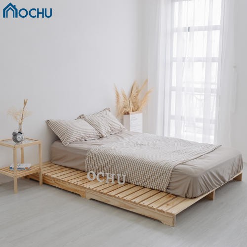 Giường ngủ Pallet gỗ thông OCHU lắp ráp gấp xếp gọn PALLET BED - NATURAL Nội thất thông minh phong cách Hàn Quốc