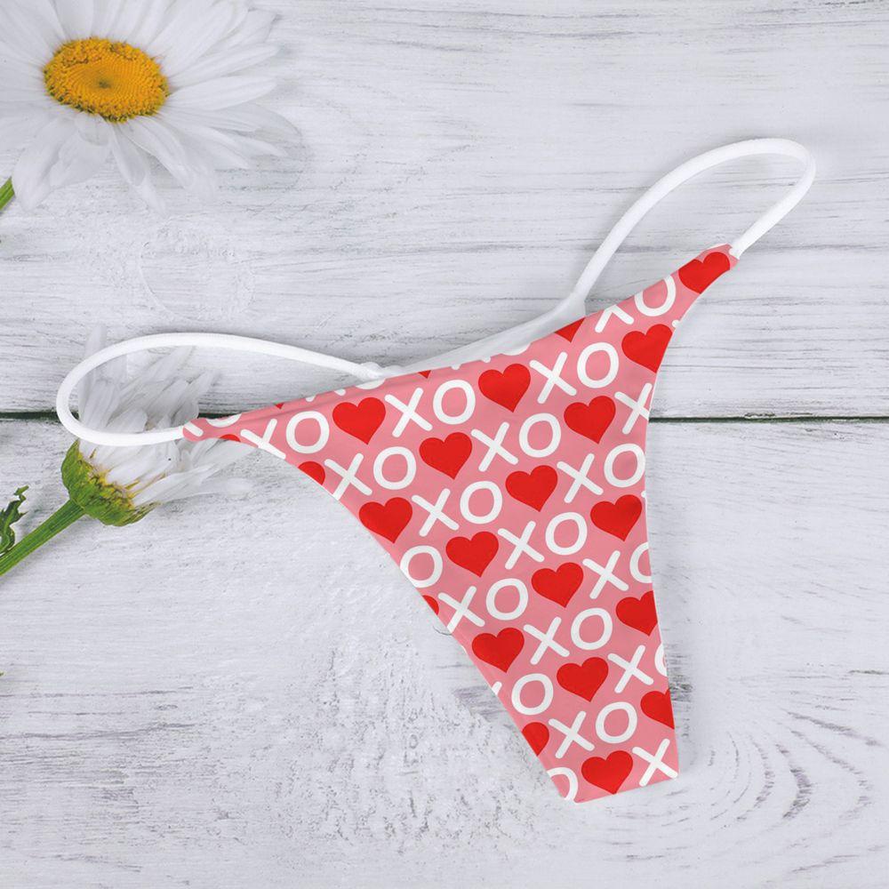 Quần Lót Lọt Khe Eo Thấp In Họa Tiết Dễ Thương Thoải Mái Gợi Cảm Cho Nữ