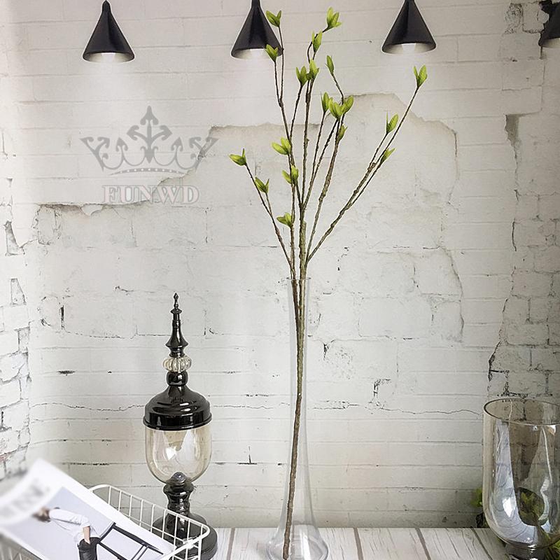 Artificial Tree Branch Indoor Display Garden Fake Plastic Simulation Dry Vine Green Leaf DIY Outdoor Decoration