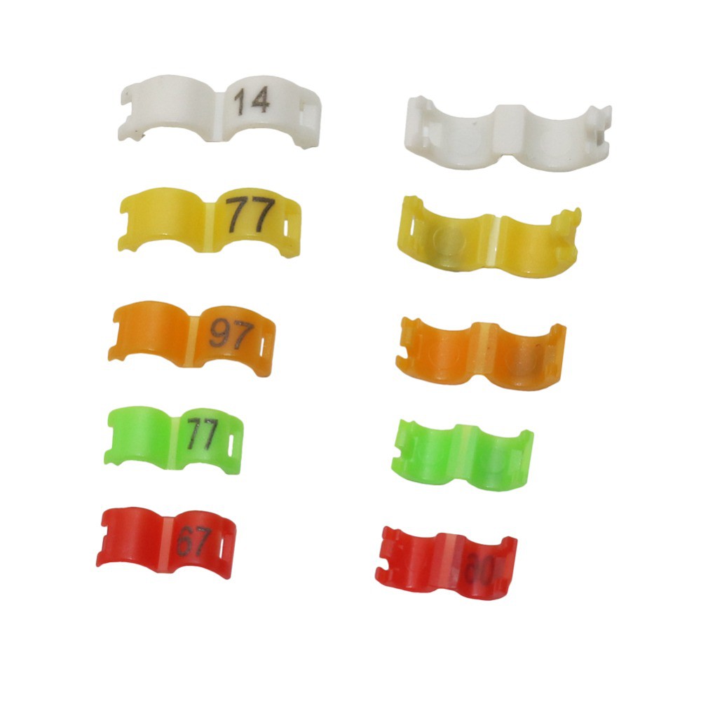 Set 20 Vòng Nhựa 2.7mm/3mm/4mm Nhiều Màu Sắc Làm Phụ Kiện Nuôi Chim