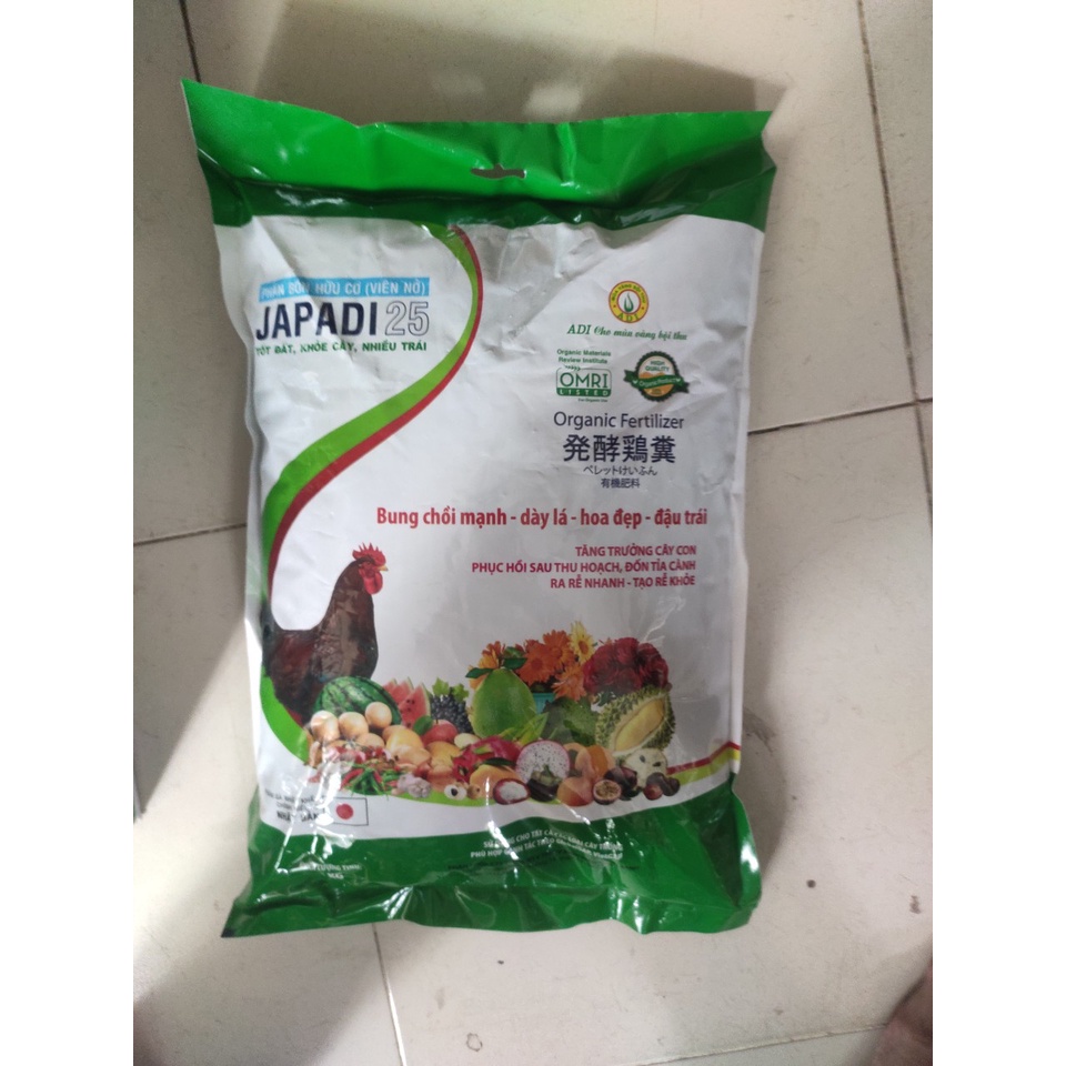 Phân Gà Ủ Hoai Phân Gà Vi Sinh Hữu Cơ -  loại 2kg Trồng Rau Sạch (đã được giảm ẩm và nén viên)