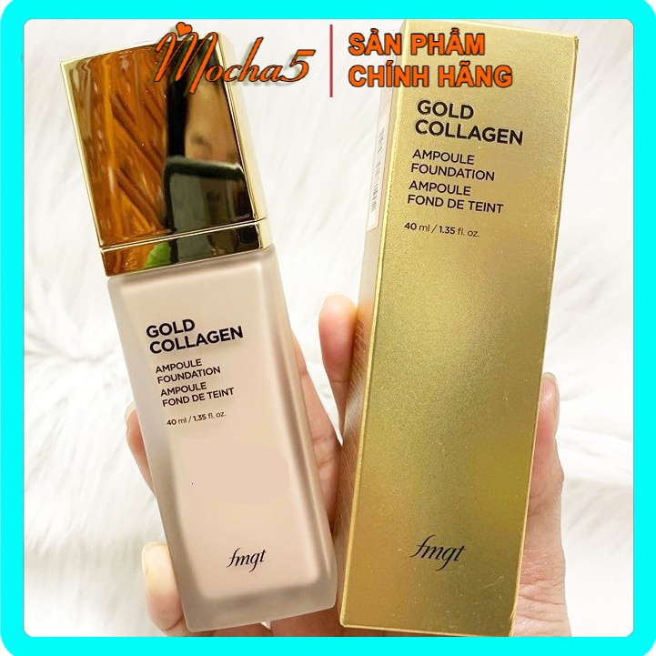 Kem nền bổ sung Collagen và Vàng TFS Gold Collagen Ampoule Foundation The Face Shop 40ml