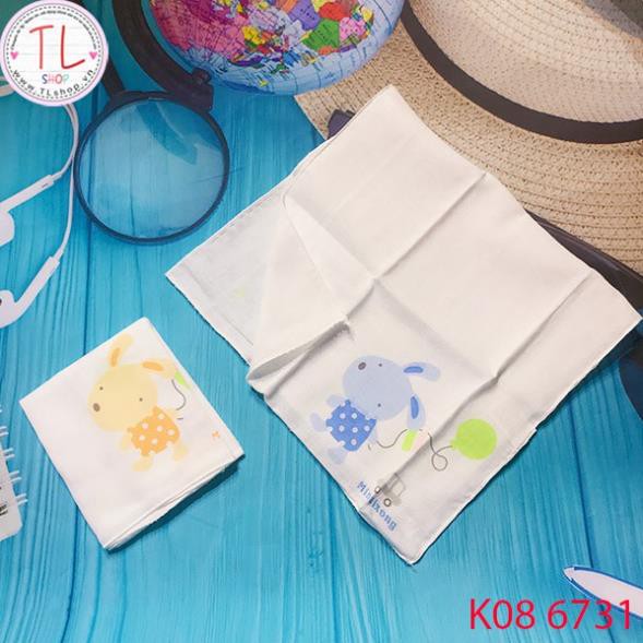 Khăn sữa cho bé - Set khăn sữa thỏ con ngộ nghĩnh - Đồ dùng cho bé