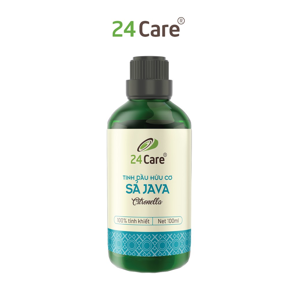  Tinh dầu Sả Java 24Care - thơm phòng, đuổi muỗi, côn trùng, giải cảm 100ml