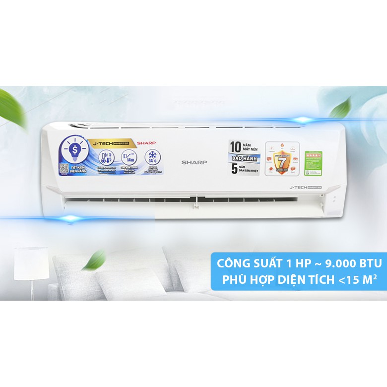 Máy lạnh Sharp Inverter 1 HP AH-X9XEW