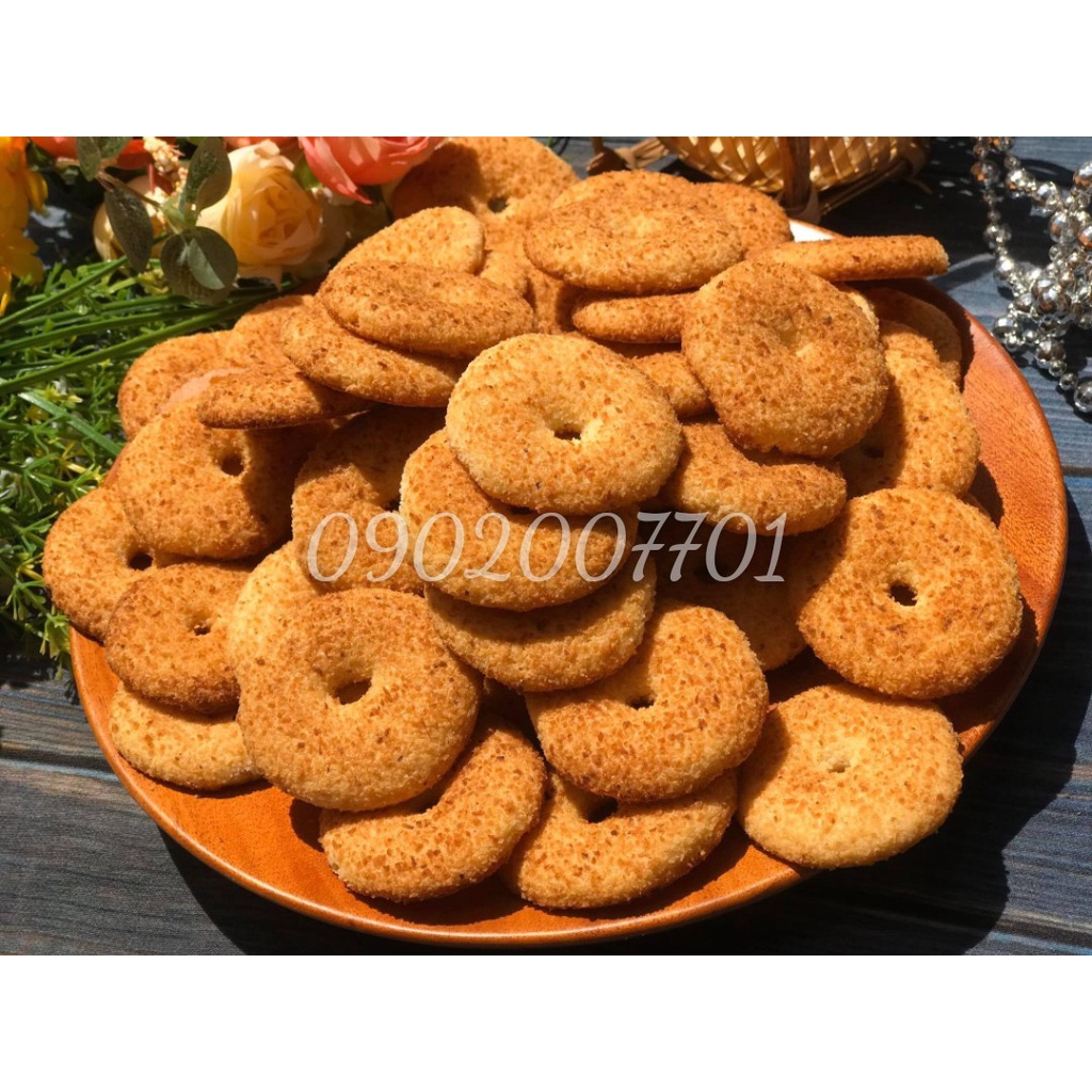 Bánh vòng dừa nướng thơm ngon 100g/200g/500g- Đồ ăn vặt