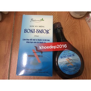 Nước súc miệng Boni-smok 150ml.-250ml