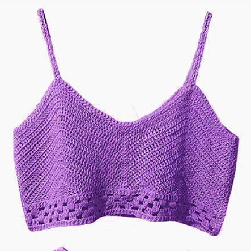 Áo dệt kim không tay cổ chữ V thiết kế khoét gợi cảm thời trang