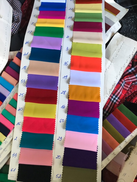 Vải áo dài màu trơn