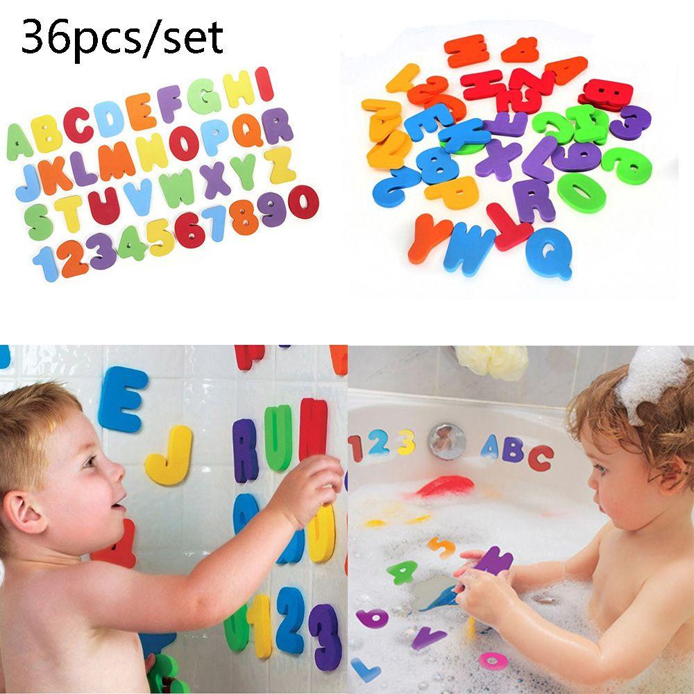 Set 1 / 36 Miếng Xếp Hình Chữ Cái Cao Cấp Trang Trí Phòng Tắm Cho Bé
