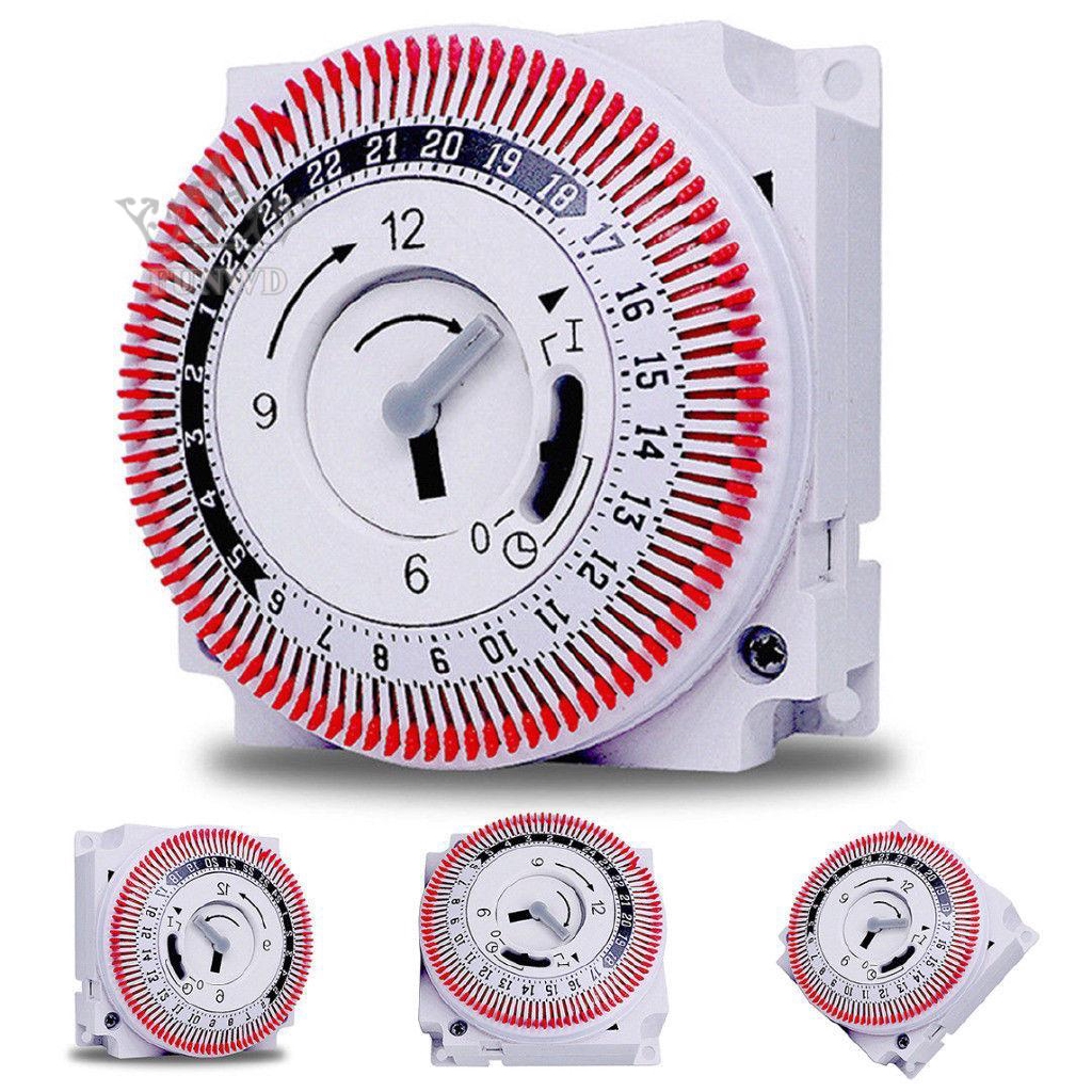 Đồng hồ cơ 24h kiểm tra an toàn nguồn điện của các thiết bị trong gia đình