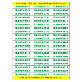Sim tứ quý 9999 giữa mobifone