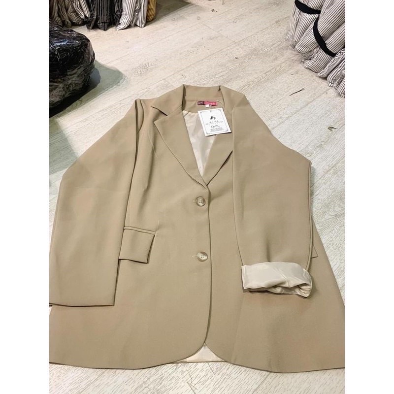 [ BÁN SỈ ] Áo vest blazer màu be