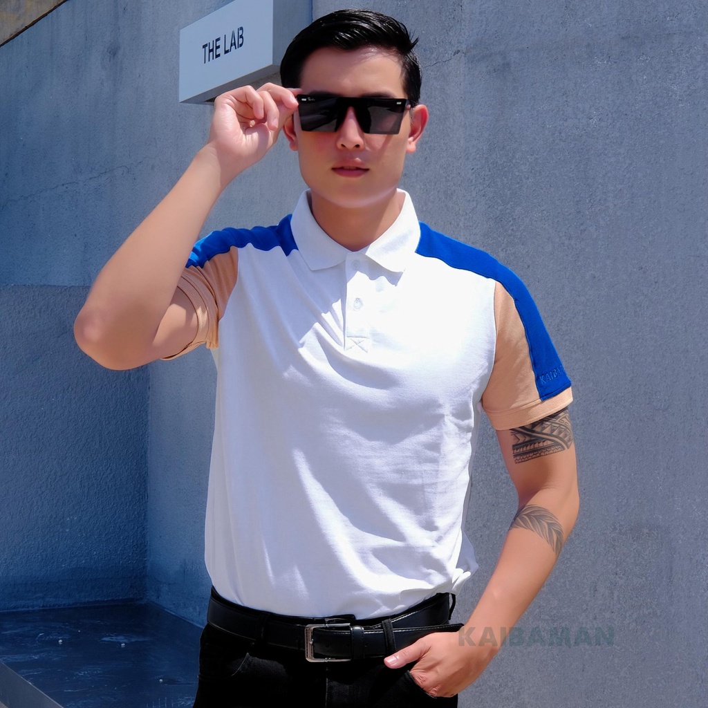 Áo Polo Nam Cổ Bẻ Regular , Áo Thun Nam Kaibaman Vải Cá Sấu Cotton Cao Cấp Với 4 Gam Màu - Kaibaman Store