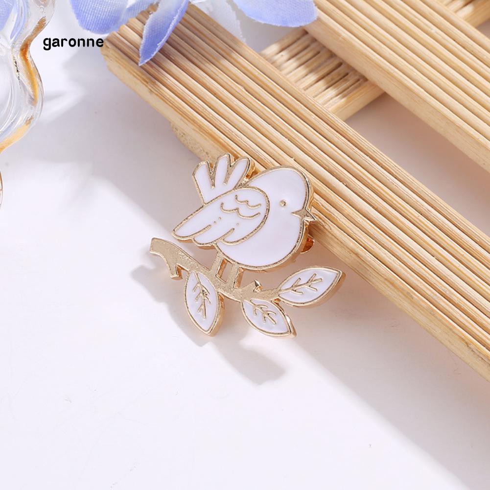 Ghim cài áo hình chú chim đậu cành cây ngộ nghĩnh đáng yêu