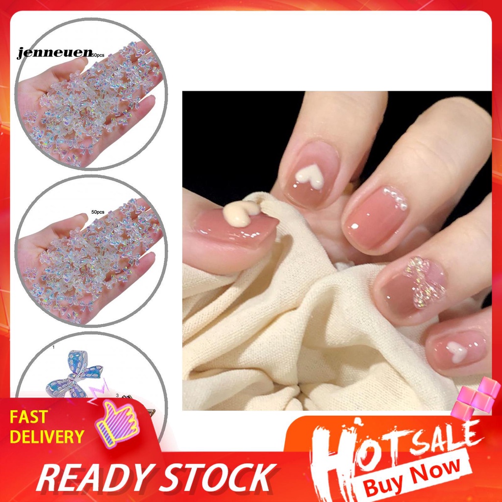 [Hàng mới về] Phụ kiện nơ 3D lấp lánh trang trí móng nghệ thuật