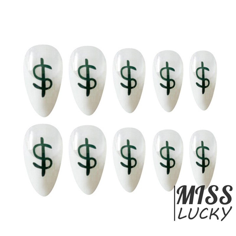 Bộ 24 móng tay giả quyến rũ thời trang trang trí móng tay nghệ thuật dành cho nữ