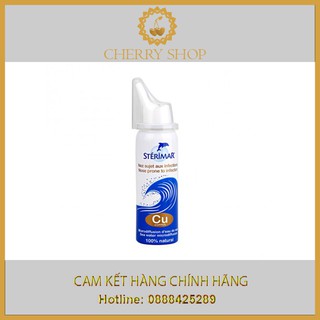 [CHÍNH HÃNG] [COMBO 3 CHAI] -DUNG DỊCH NƯỚC MUỐI XỊT MŨI CHO NGƯỜI LỚN STERIMAR (50ML)