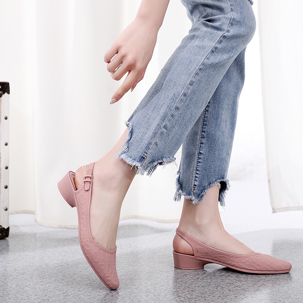 Sandal nữ đi mưa Alina cao 3.5p thời trang mới nhất Vuajay V289