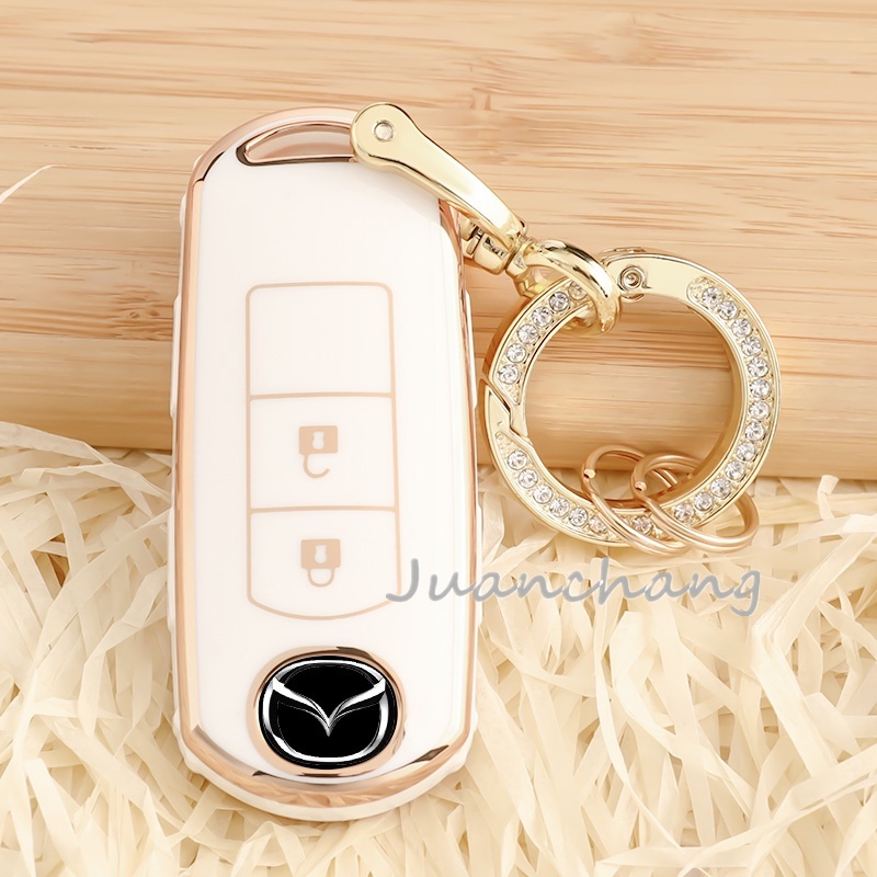Ốp chìa khoá BAO CHÌA KHOÁ XE Mazda2, Mazda3, Mazda6, Mazda Cx5 _ mazda Cx8 SILICON MẠ BẠC