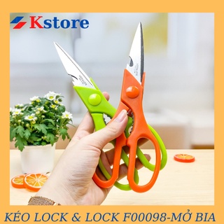 Kéo nhà bếp lock&lock 22cm f00098 - kèm mở bia, kẹp hạt, kẹp càng cua