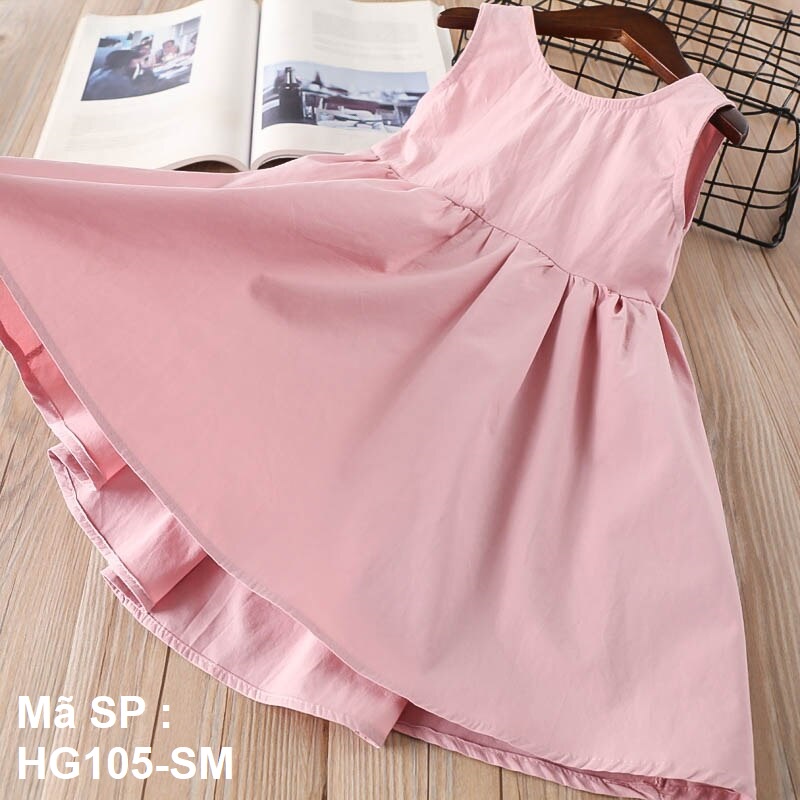0 - ⚡ SIÊU SALE ⚡ - SIÊU SALE - Váy bé gái cotton mềm mịn thoáng mát mùa hè - HG105