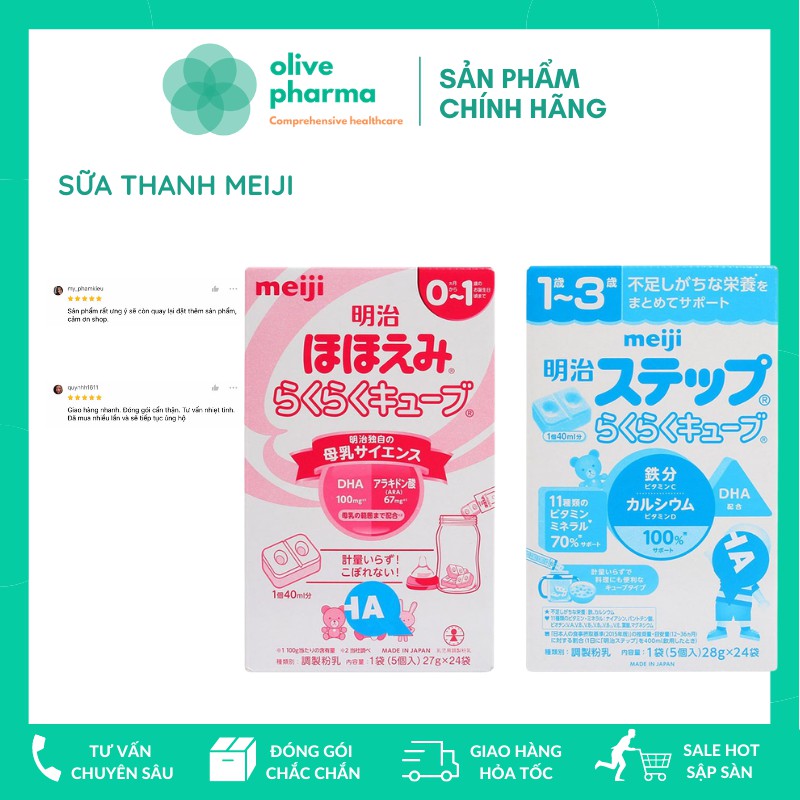 Sữa MEIJI 24 THANH 648g nội địa Nhật