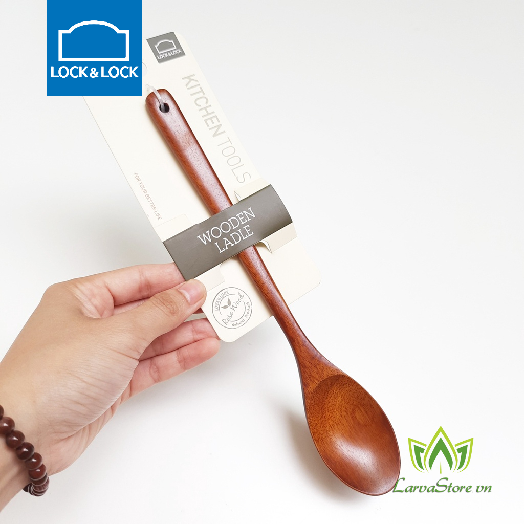Muỗng bằng gỗ cán dài Lock&Lock F00089