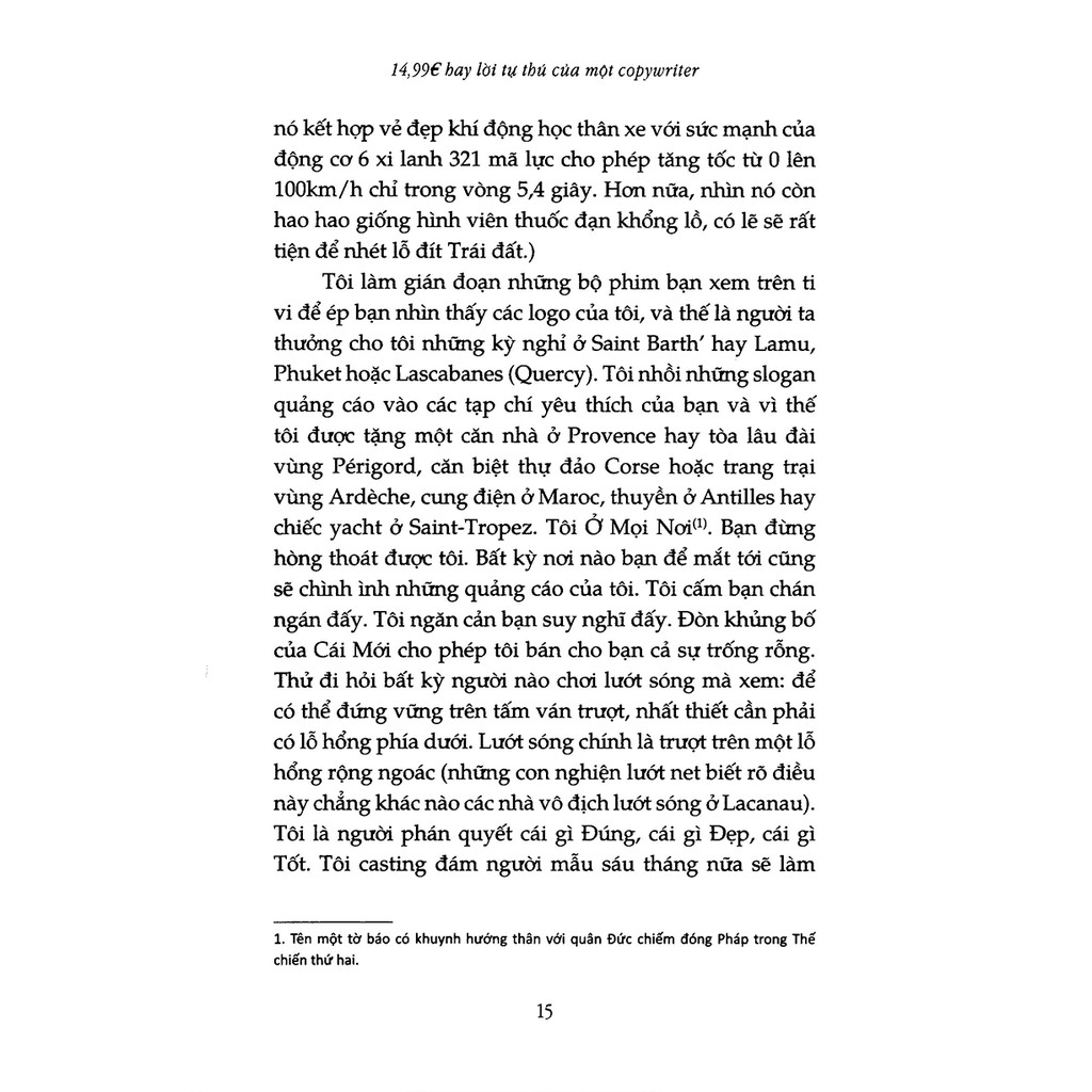 Sách - 14,99€ Hay Lời Tự Thú Của Một CopyWriter | BigBuy360 - bigbuy360.vn
