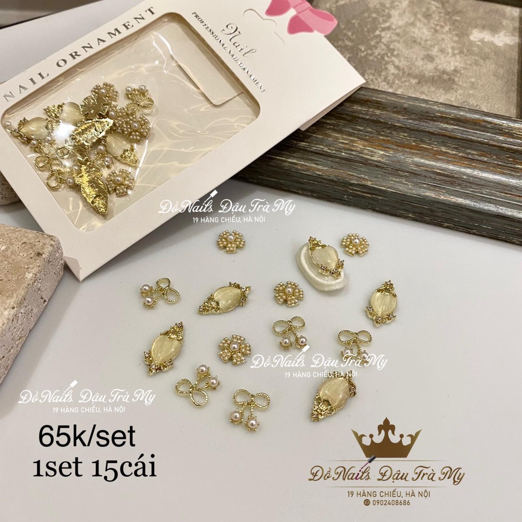 Phụ kiện nail - Set charm mix N13