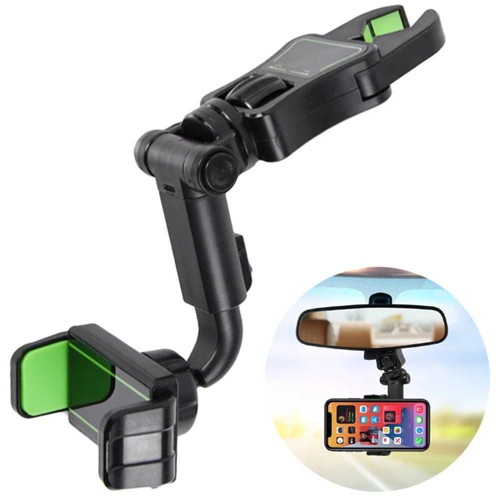 Giá Đỡ Điện Thoại Gắn Kính Chiếu Hậu Xe Hơi Xoay 1080 Độ Tiện Dụng