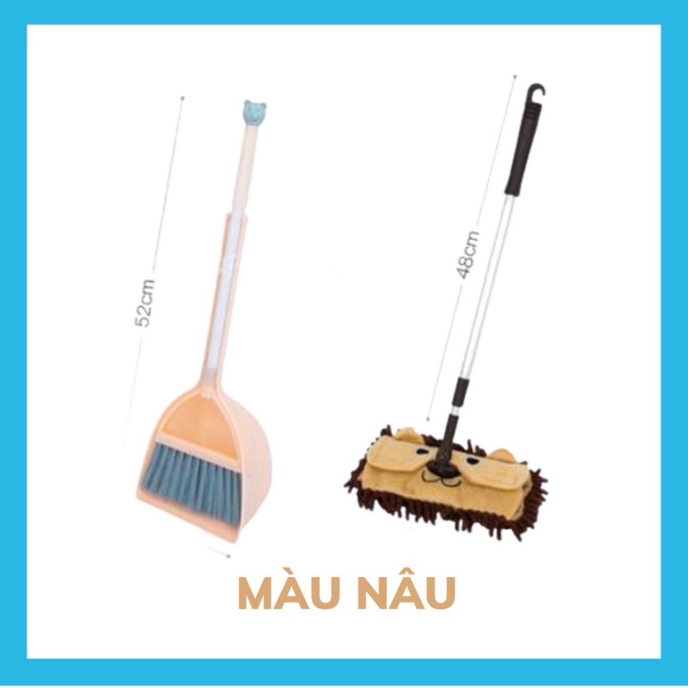 Đồ Chơi Trẻ Em, Bộ Chổi Lau Quét Nhà Mini, Dạy Trẻ Kỹ Năng Làm Việc Nhà, Đồ Chơi Cho Bé Từ 3 Đến 6 tuổi - TRITUEVIET