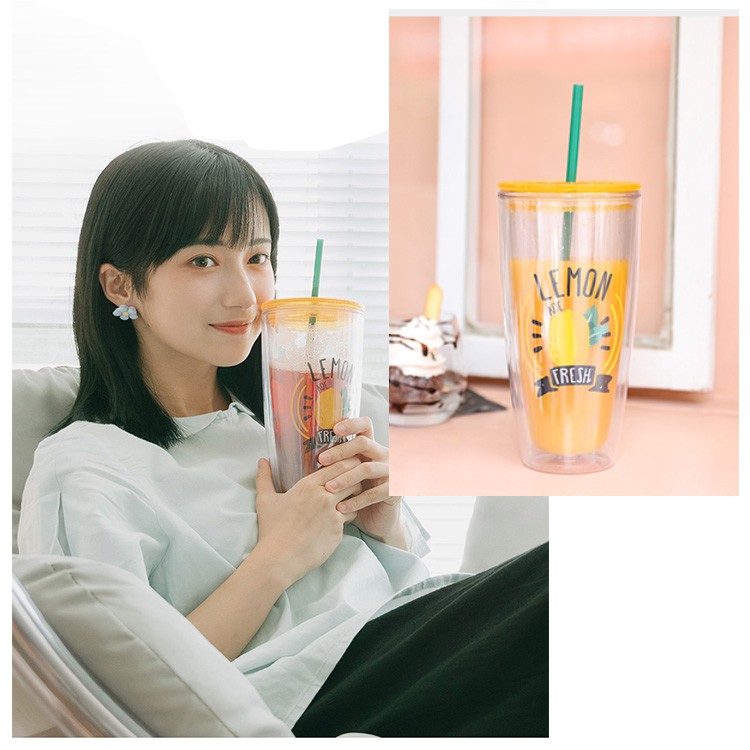 Ly nhựa có ống hút Lock&Lock, 750ml - Màu Vàng HAP507YEL | BigBuy360 - bigbuy360.vn