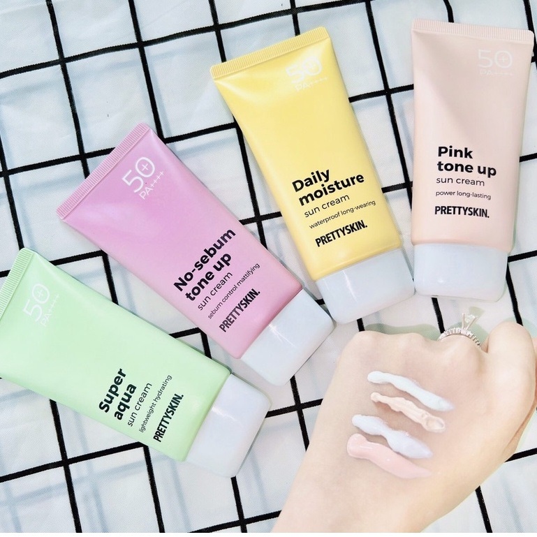 Kem Chống Nắng Kềm Dầu, Nâng Tông Da, Dưỡng Ẩm Pretty Skin - PrettySkin Sun Cream SPF 50+ PA++++ 70ml