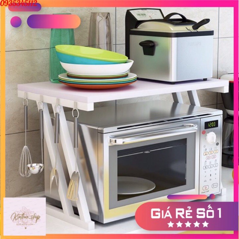 kệ để lò vi sóng 2 tầng đa năng {tiết kiệm không gian,dễ lau chùi} | BigBuy360 - bigbuy360.vn