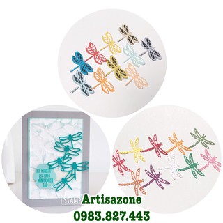 Chuồn chuồn giấy - Trang trí scrapbook, love box, album, thiệp... - (10 chiếc, màu ngẫu nhiên)