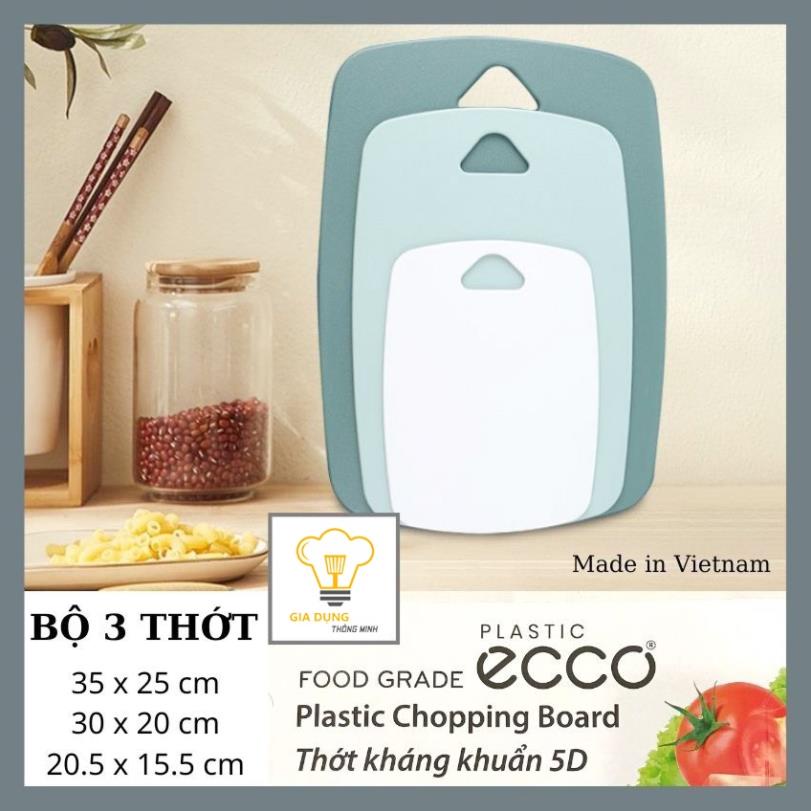 Thớt Kháng Khuẩn Cao Cấp Thế Hệ Mới & Chống Xước Bề Mặt Độ Cứng Tốt Thớt Thái Băm Nhựa Lúa Mạnh Chống Nấm Mốc MKS025