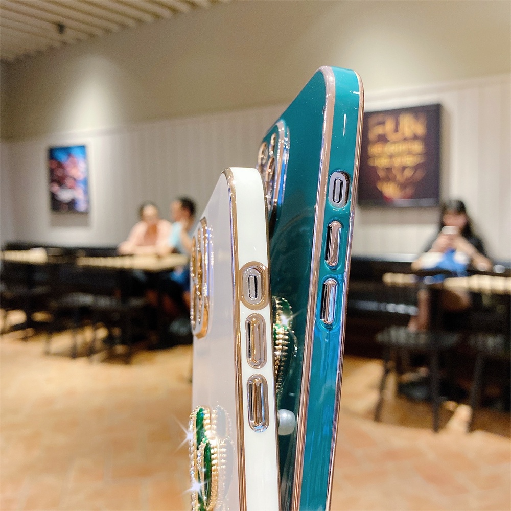 Ốp điện thoại in chữ và xương rồng thích hợp cho iphone 13 12 11 pro max xs max xr x 8 7 plus